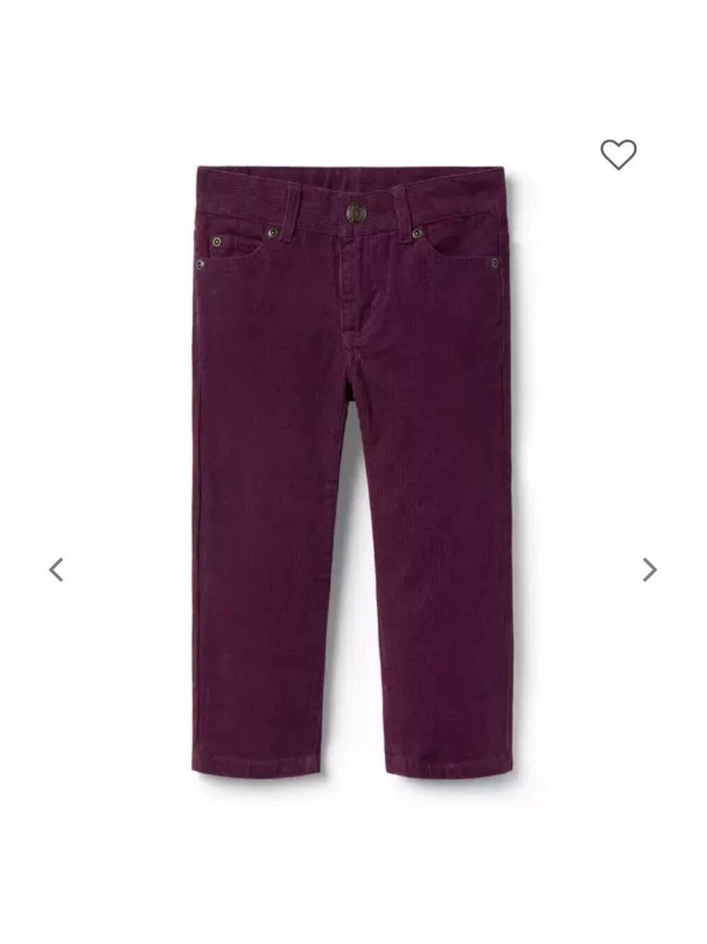 Janie and Jack Kids Corduroy Burgundy Pant